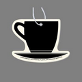 Paper Air Freshener Tag - Cup & Saucer (Coffee)